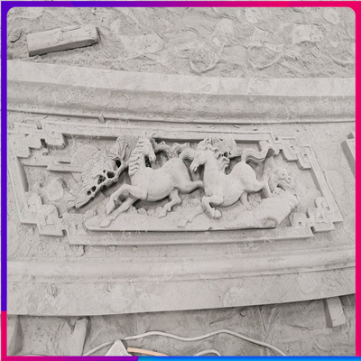 石雕浮雕漢白玉 大理石 花崗巖石背景墻定制 福建大鵬石業廠家 浮雕供應出品