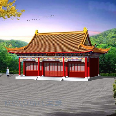 農(nóng)村小廟 農(nóng)村三間廟 廟宇施工隊 大殿施工隊 小型廟宇